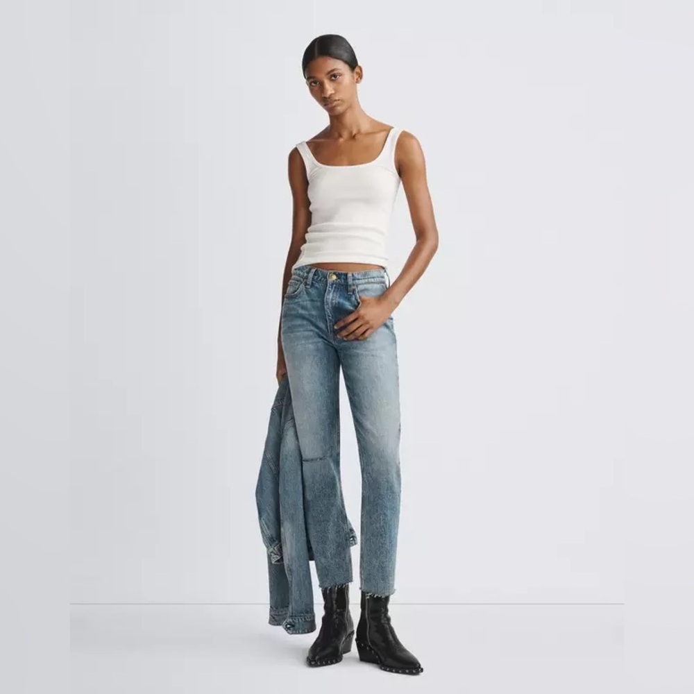 rag and bone Wren Ankle Slim Straight High Rise Riley Size 26